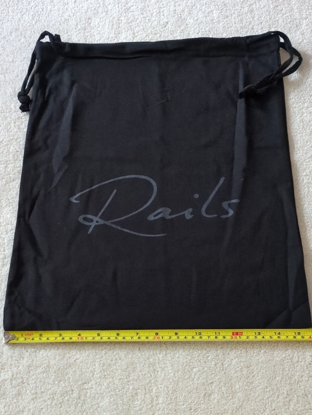 New Rails Dustbag Drawstring Unused Black - Picture 2 of 4
